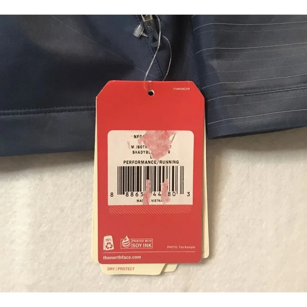 NWT The North Face  Men's Blue Flash Dry Jacket  Large